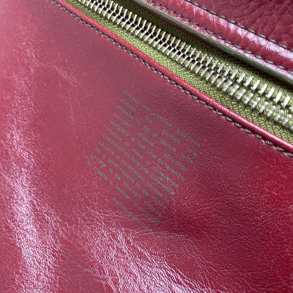 Matt & Nat Red Vegan PVC Messenger Bag - Picture 15 of 16